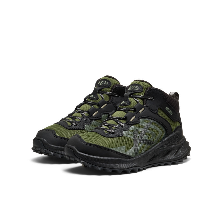 Big Kids' Zionic Waterproof Boot Black/Bronze Green - Image 2