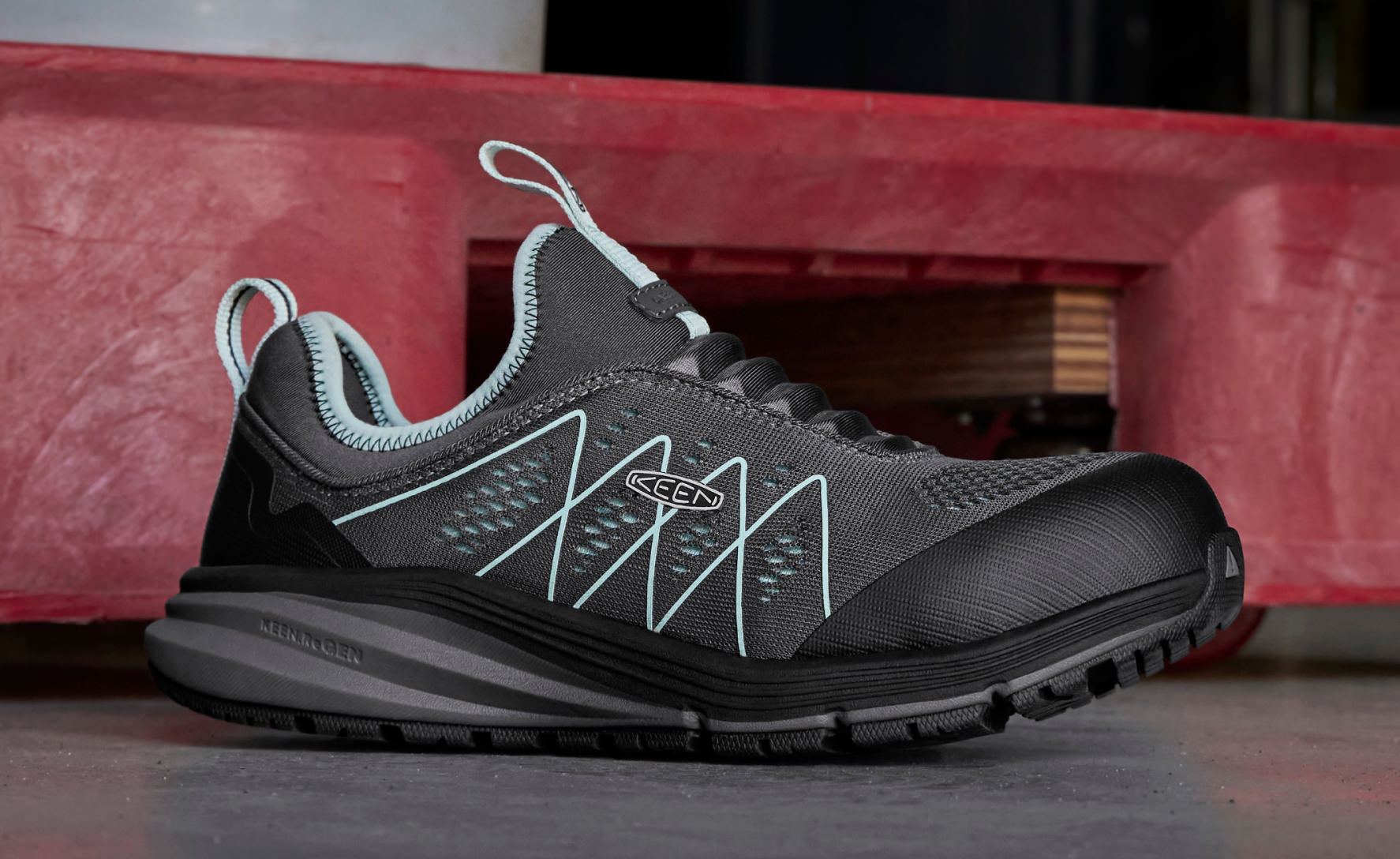 Women's Vista Energy Shift (Carbon Toe) Steel Grey/Blue Glass - Image 6