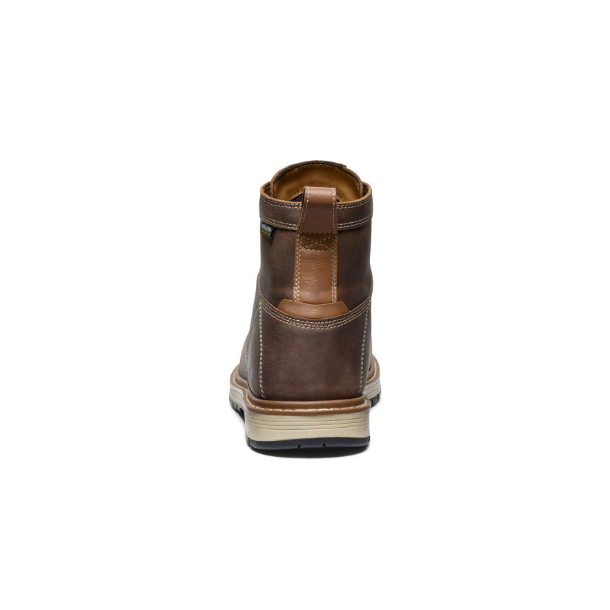 Men's San Jose 6" Waterproof 90° Heel Boot (Aluminum Toe) Bison/Black - Image 5