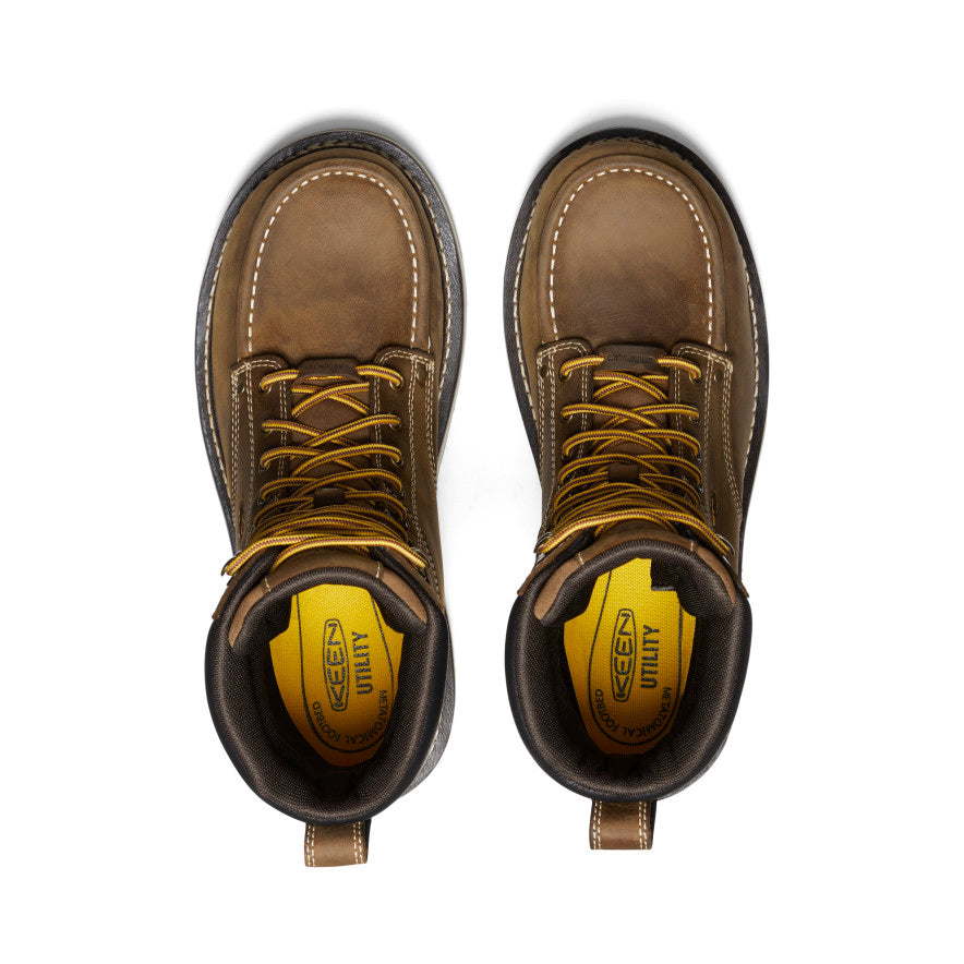 Men's Cincinnati 8" Waterproof 90° Heel Boot (Carbon Toe) Belgian/Sandshell - Image 4