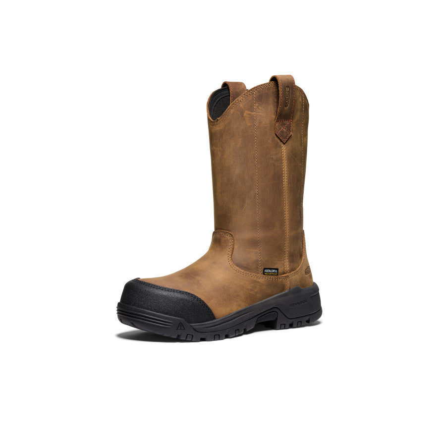 Women's Evanston Pull-On Waterproof Boot (Carbon Toe) Bison/Black - Image 3