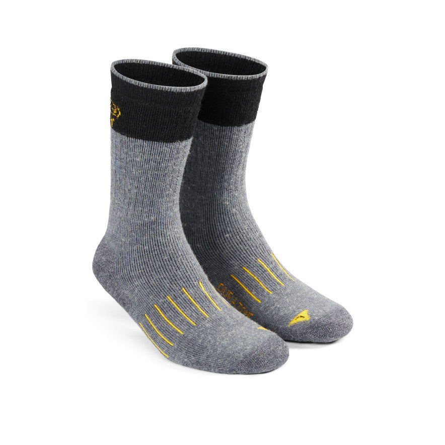 Men's Pittsburg Double Denier Medium Crew Sock Grey