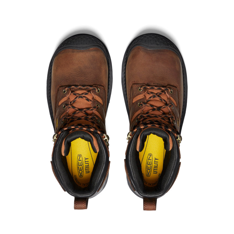 Men's Camden 6" Waterproof Boot INT MET (Carbon Toe) Leather Brown/Black - Image 4