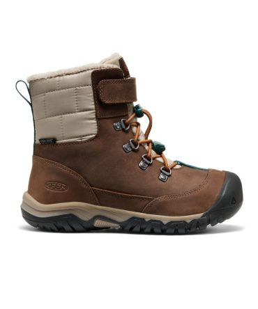 Big Kids' Kanibou Waterproof Winter Boot Dark Earth/Roasted Pecan