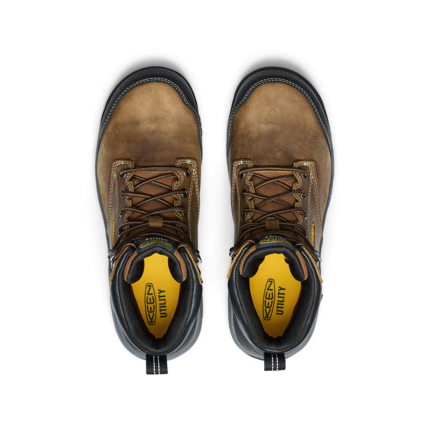 Men's Evanston 6" Waterproof Boot INT MET (Carbon Toe) Bison/Black - Image 4