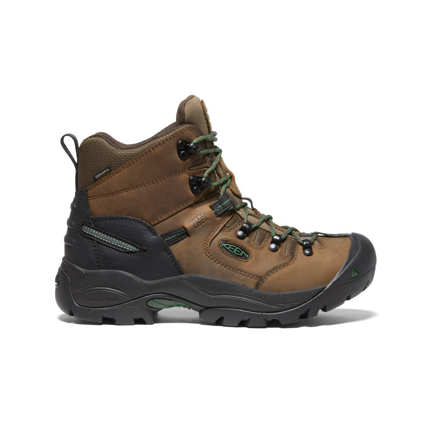Men's Pittsburgh Energy 6" Waterproof Boot (Soft Toe) Cascade Brown/Greener Pastures