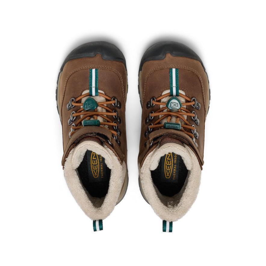 Little Kids' Kanibou Waterproof Winter Boot Dark Earth/Roasted Pecan - Image 4