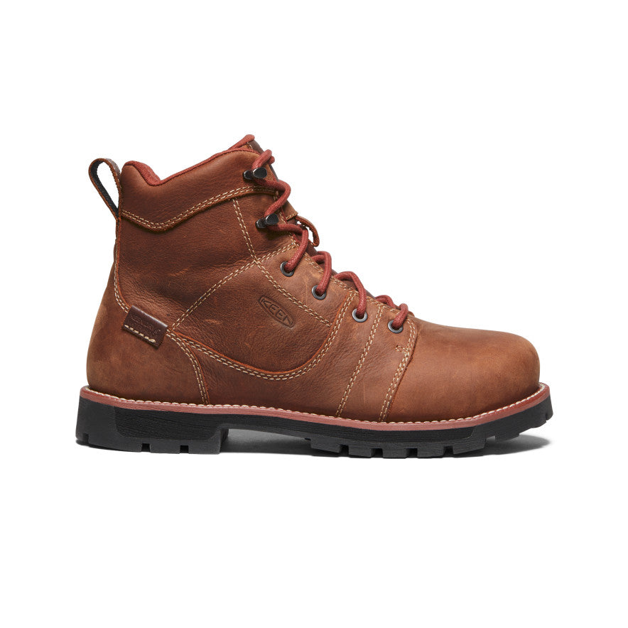 Women's Seattle 6" Waterproof Boot (Aluminum Toe) Gingerbread/Black