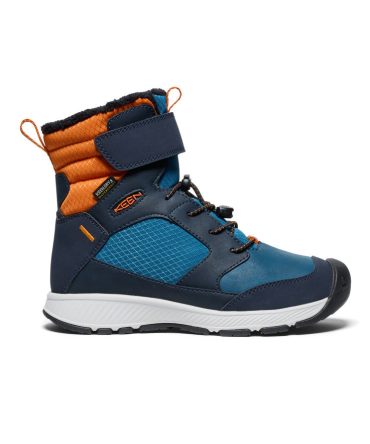 Big Kids' Skua Waterproof Winter Boot Sky Captain/Gold Flame