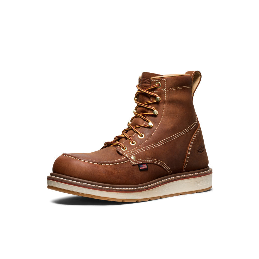 Men's Liberty 6" Boot (Soft Toe) Leather Brown/Birch - Image 3