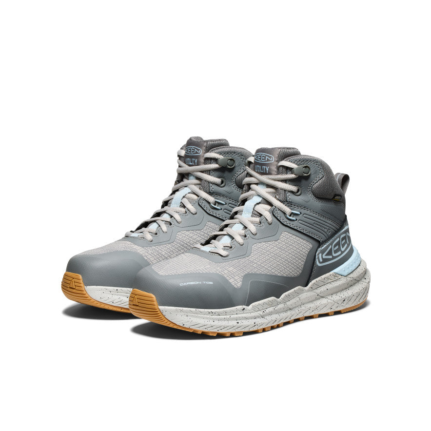 Women's Synchro Waterproof Work Boot (Carbon Toe) Steel Grey/Gum - Image 2