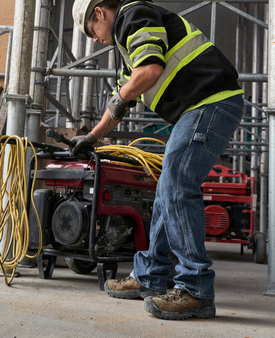 Men's Pittsburgh Energy 6" Waterproof Boot (Soft Toe) Cascade Brown/Greener Pastures - Image 8