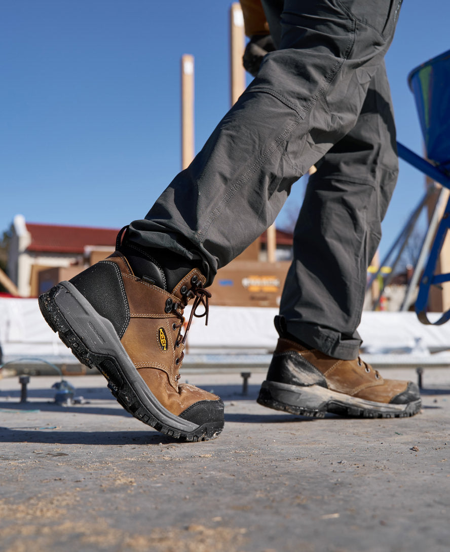 Men's Evanston 6" Waterproof Boot INT MET (Carbon Toe) Bison/Black - Image 9