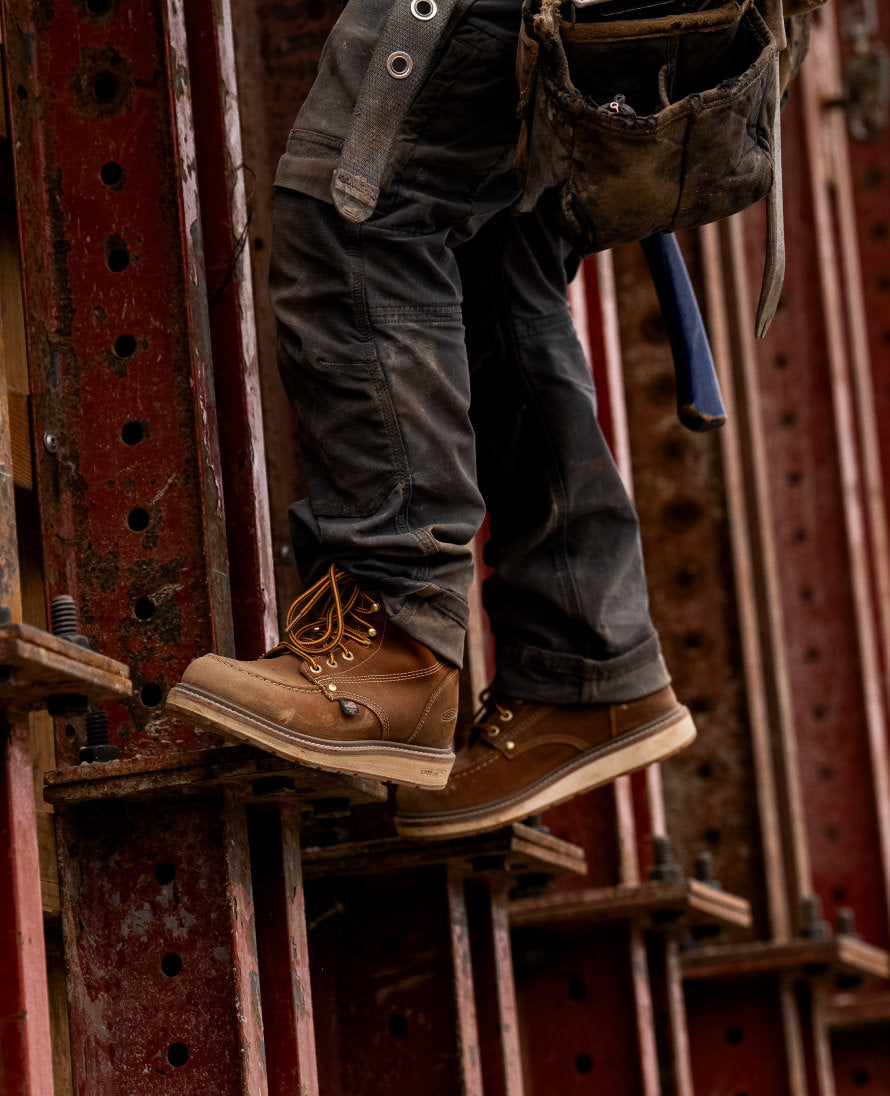 Men's Liberty 6" Boot (Soft Toe) Leather Brown/Birch - Image 9