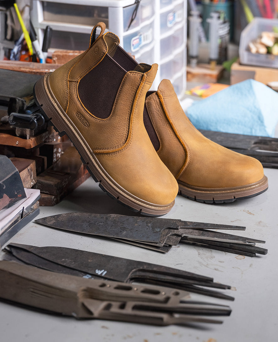 Men's San Jose Chelsea 90° Heel Boot (Soft Toe) Belgian/Gum - Image 9