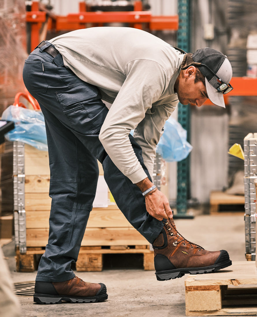Men's Camden 6" Waterproof Boot INT MET (Carbon Toe) Leather Brown/Black - Image 9