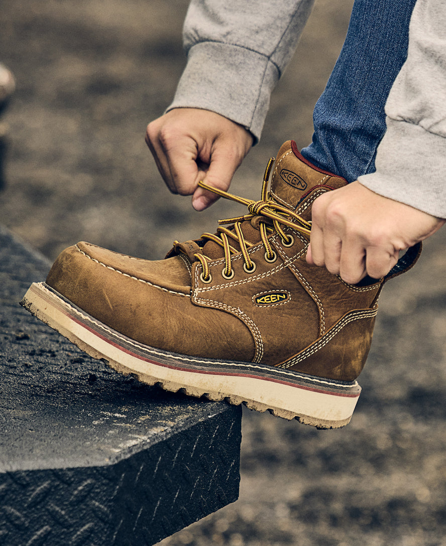 Women's Cincinnati 6" Waterproof Boot (Carbon Toe) Belgian/Sandshell - Image 7