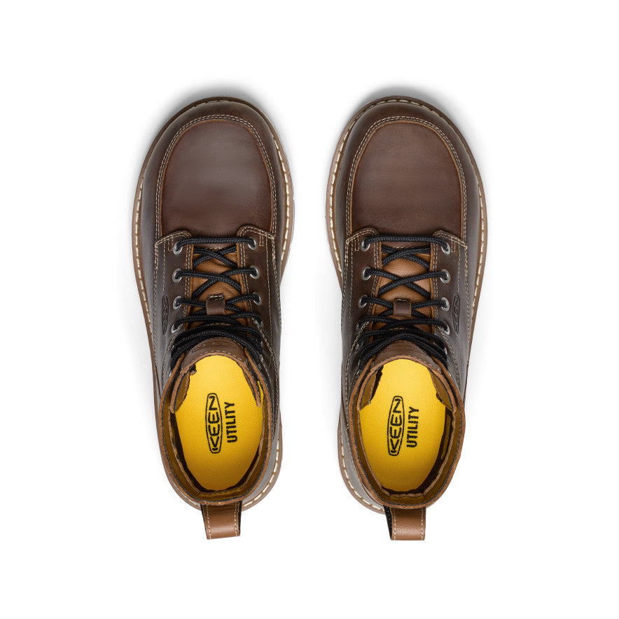 Men's San Jose 6" Waterproof 90° Heel Boot (Aluminum Toe) Bison/Black - Image 4