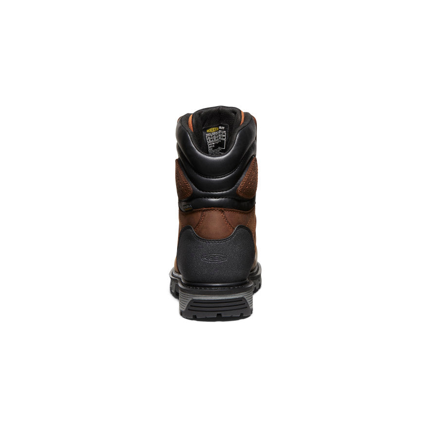 Men's Camden 8" Insulated Waterproof Boot (Carbon Toe) Leather Brown/Black - Image 5