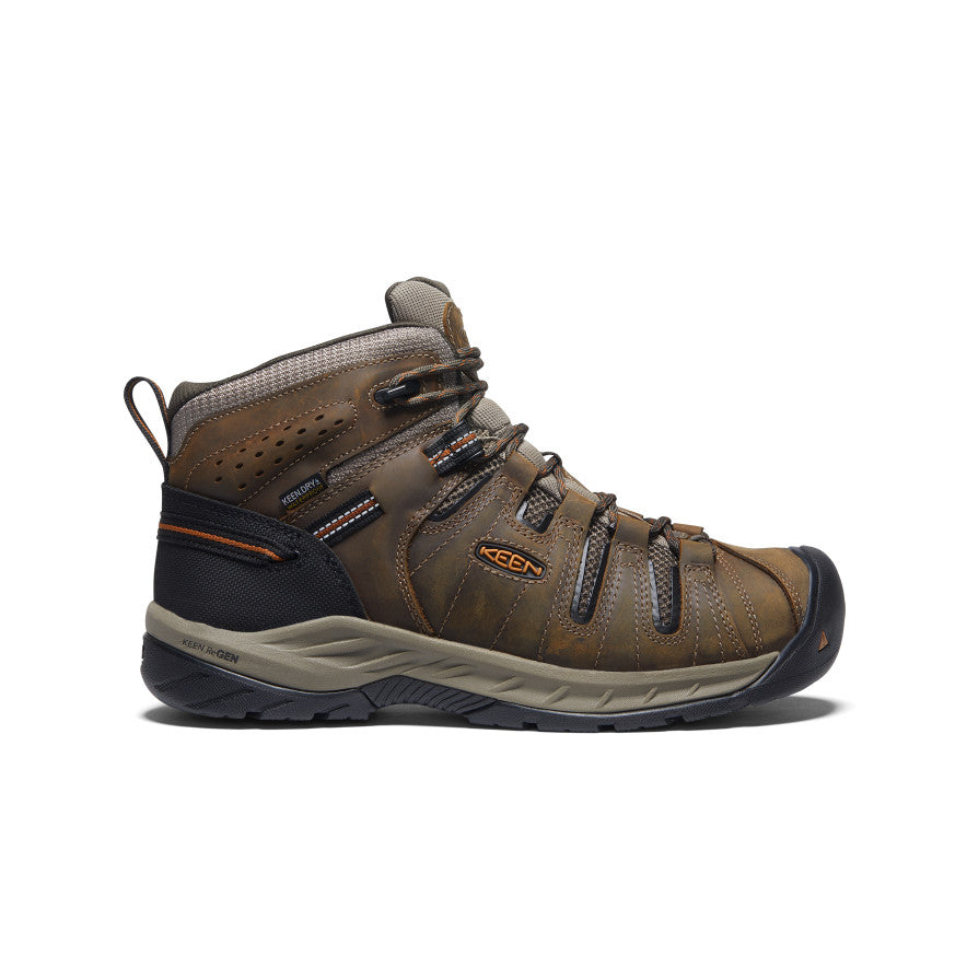 Men's Flint II Waterproof Mid (Soft Toe) Black Olive/Brindle