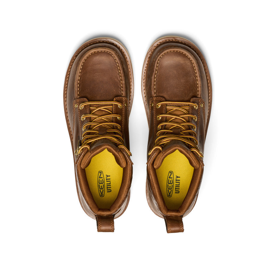 Men's Cincinnati 6" Boot (Soft Toe) x Noon Goons Leather Brown/Off White - Image 4