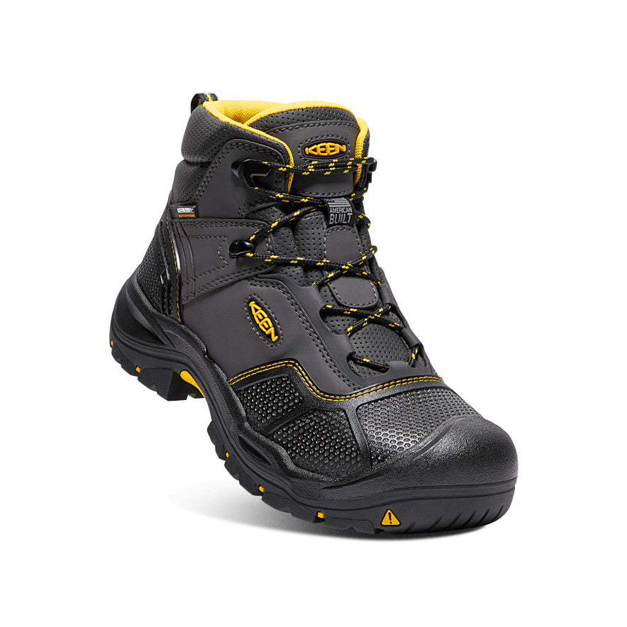 Men's Logandale Waterproof Boot (Steel Toe) Raven/Black - Image 4