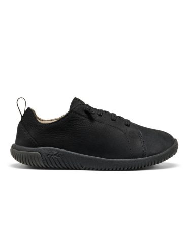 Big Kids' KNX Leather Sneaker Triple Black