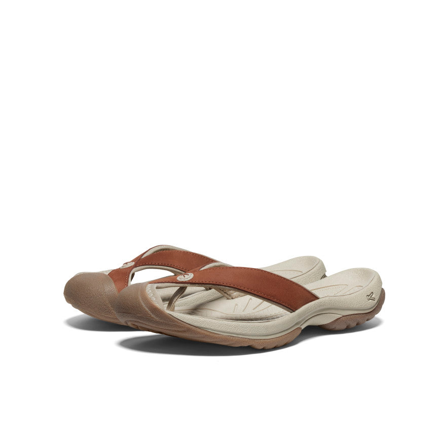Women's Waimea Leather Flip-Flop Sorrel Horse/Plaza Taupe - Image 2