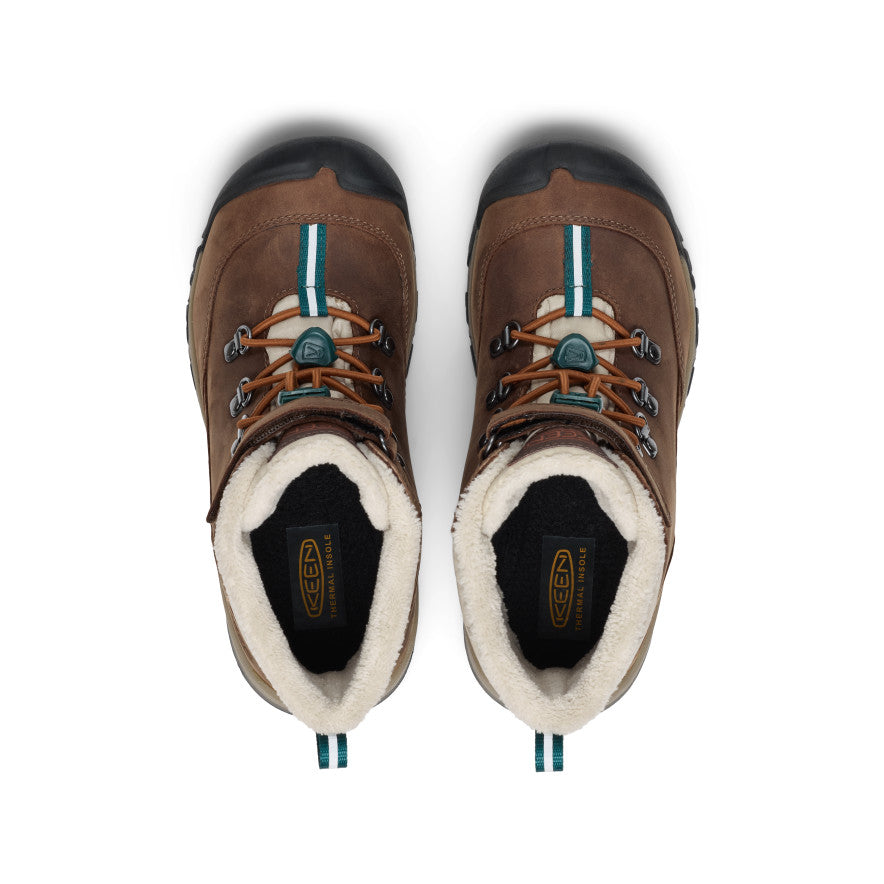 Big Kids' Kanibou Waterproof Winter Boot Dark Earth/Roasted Pecan - Image 4