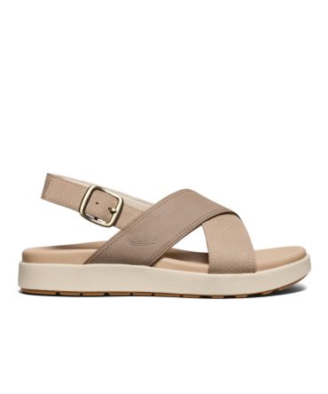 Women's Elle Luxe Cross Strap Sandal Plaza Taupe/Brindle