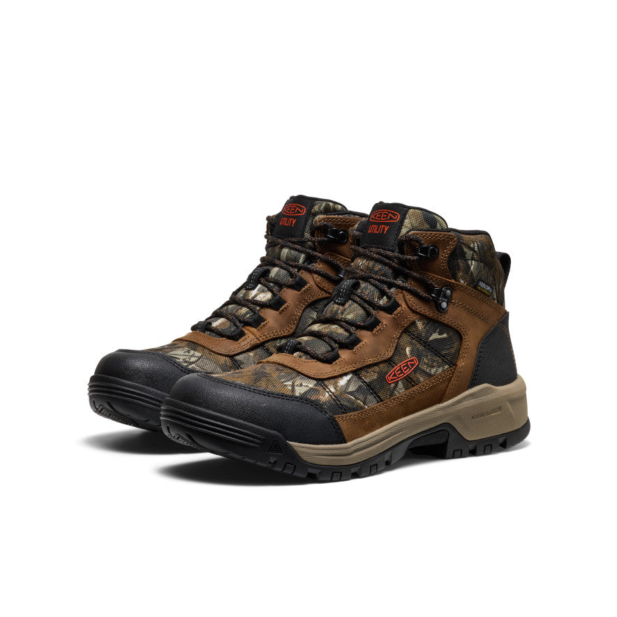 Men's Skokie Waterproof Work Boot (Soft Toe) Camo/Black - Image 2